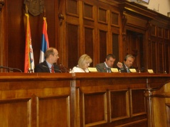 7 September 2011 National Assembly Speaker Prof. Dr Slavica Djukic-Dejanovic opens the Third Regional Conference of Parliamentary Bodies for oversight of intelligence security services in the countries of Southeast Europe